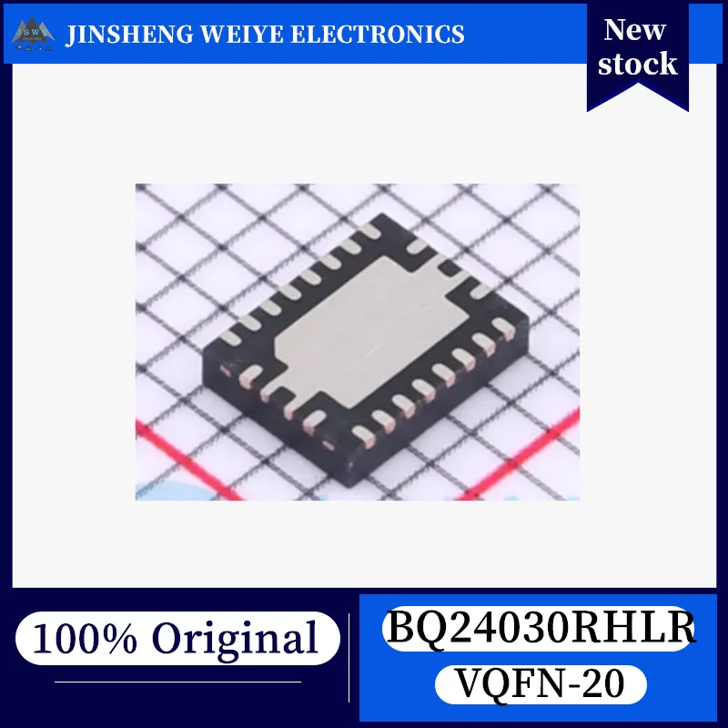 (1/5 Piece) BQ24030 BQ24030RHLR ANB QFN20 Single-cell Lithium Battery Linear Charging Management Chip, 100% New, in Stock