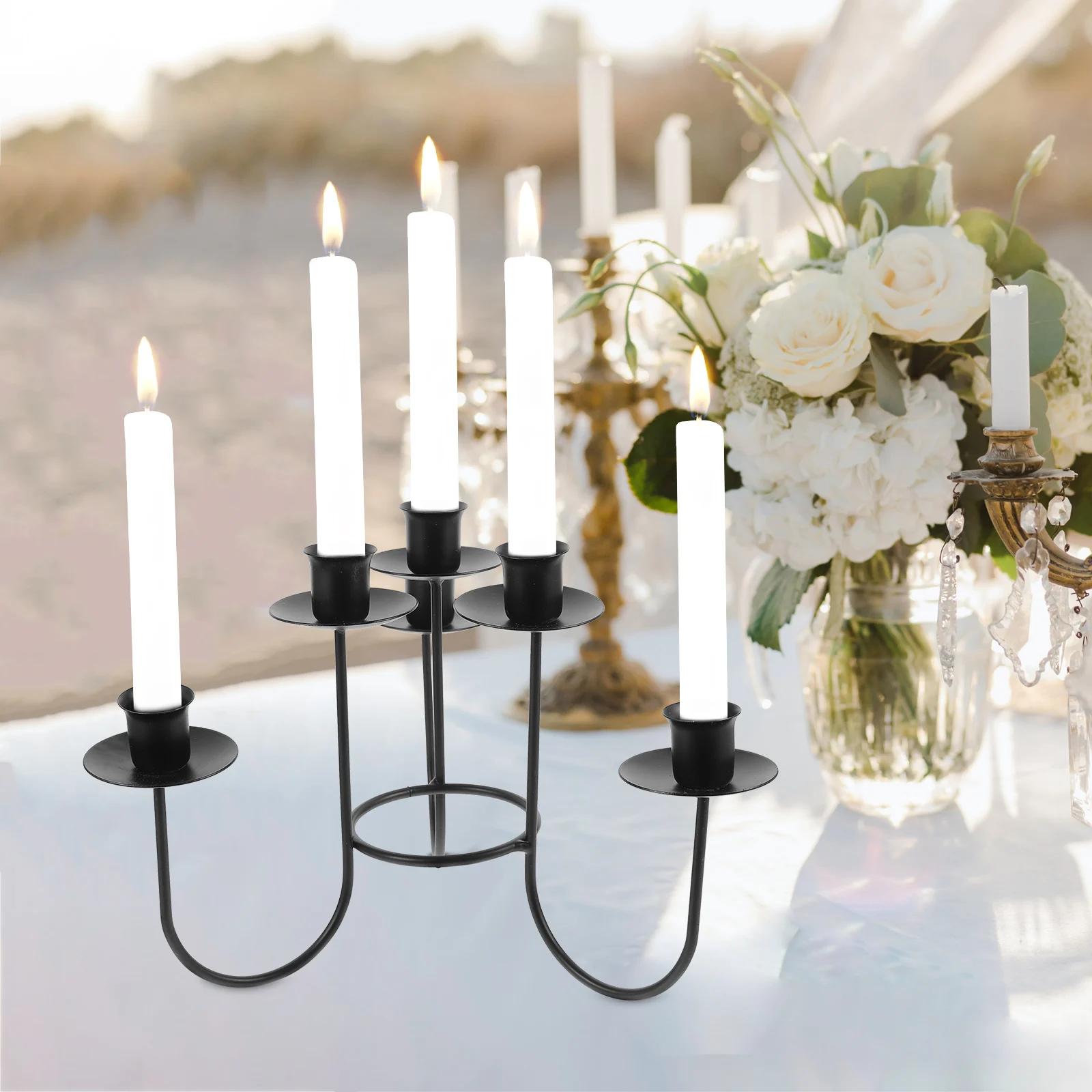

Pillar Candlestick Holders Nordic Candleholder Candlelight Dinner Decoration
