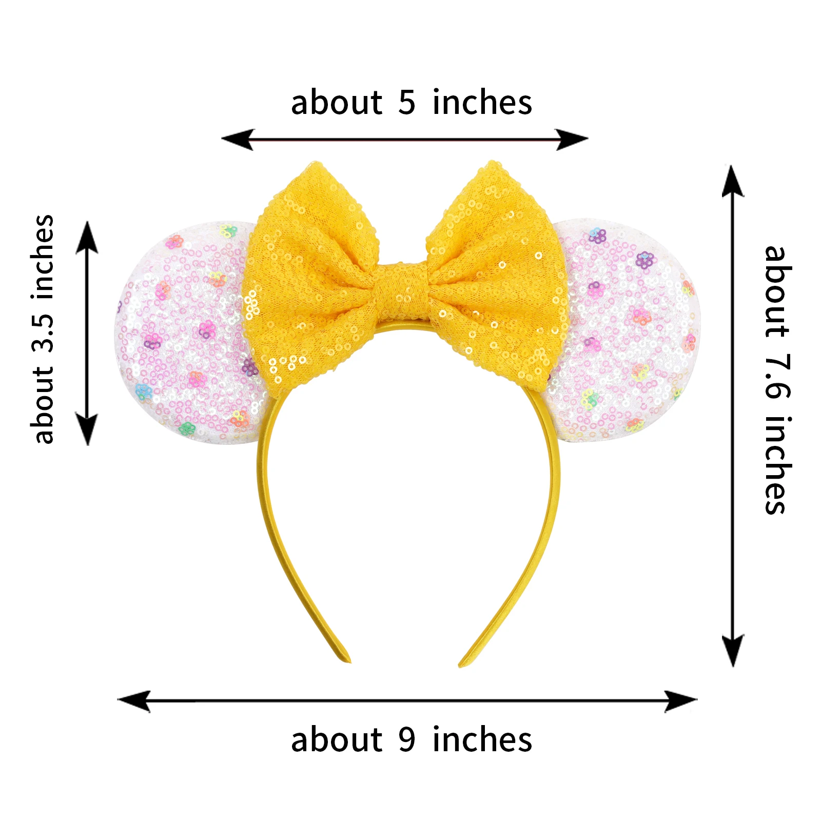 Maus-Stirnband mit Cartoon-Ohren und Pailletten-Schleifen für Frauen und Mädchen, Party-Cosplay-Haaraccessoires, Spielzeug und Geschenk für Kinder und Erwachsene – Detail 6