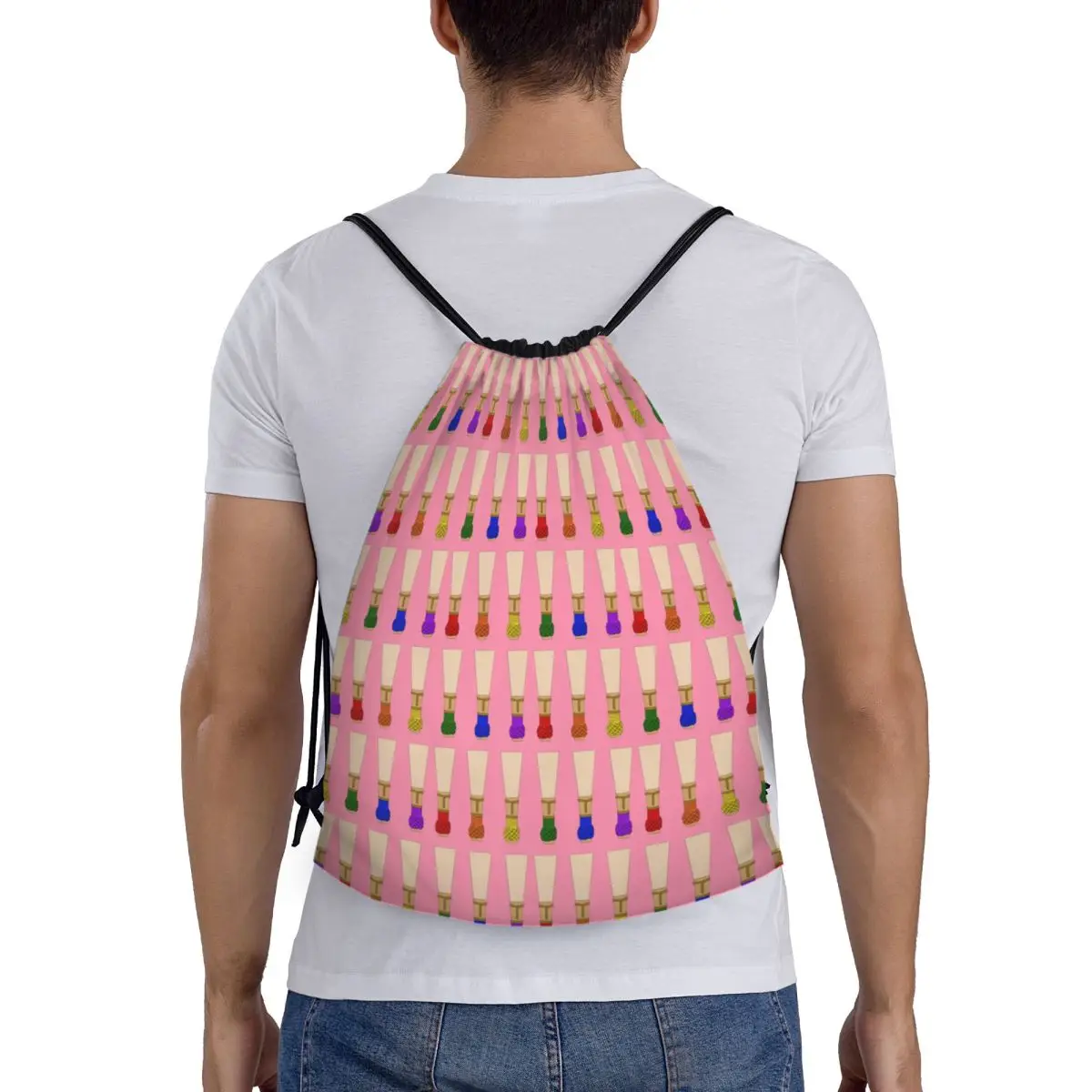 

Bassoon Reeds (Rainbow) Backpacks Casual Portable Drawstring Bags Sundries Bag Book Bags For Man Woman Students