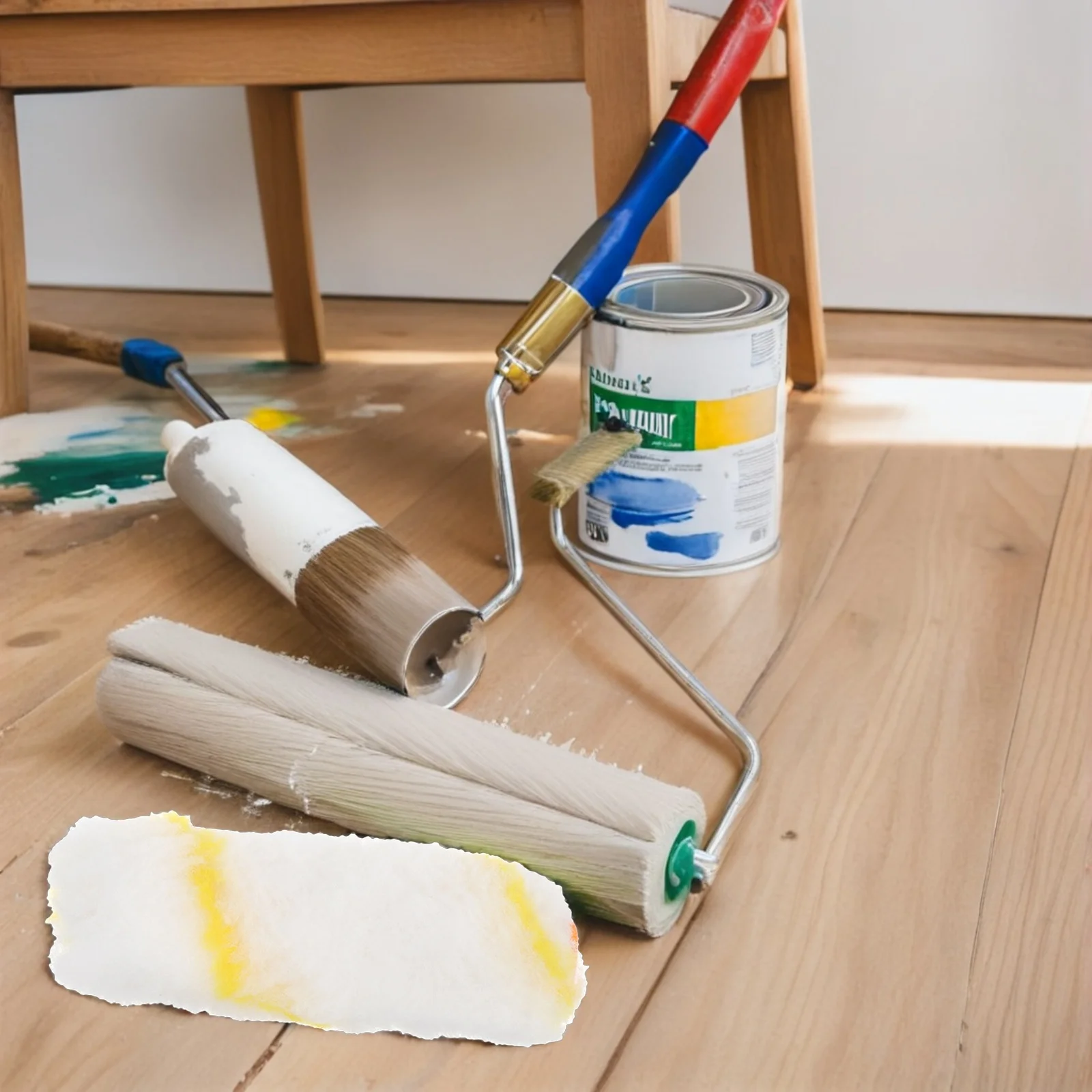 

10Pcs Paint Roller Covers Flat Head Design Strong Connection for Wall Doors Cabinets Floors Painting Supplies Paint Roller