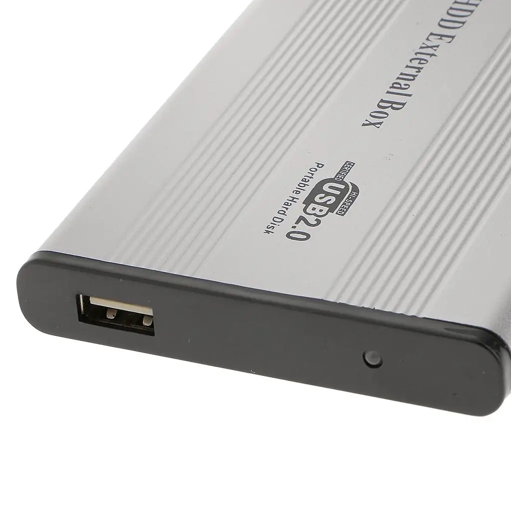 Aluminum 2.5 Inch Hard Drive Enclosure High Speed HDD External Case USB Storage for Laptop PC