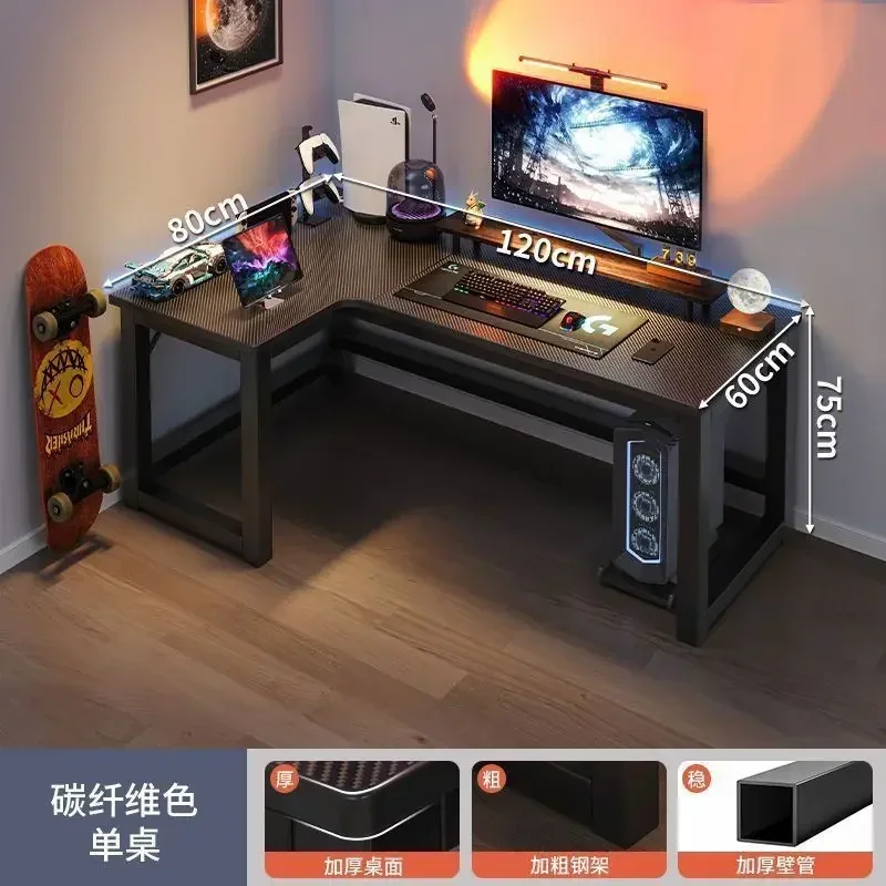 Computer Desk Writing Study Office Gaming Table Simple Compact With Side Bag Headphone Hook Easy Assembly Escritorio Furniture