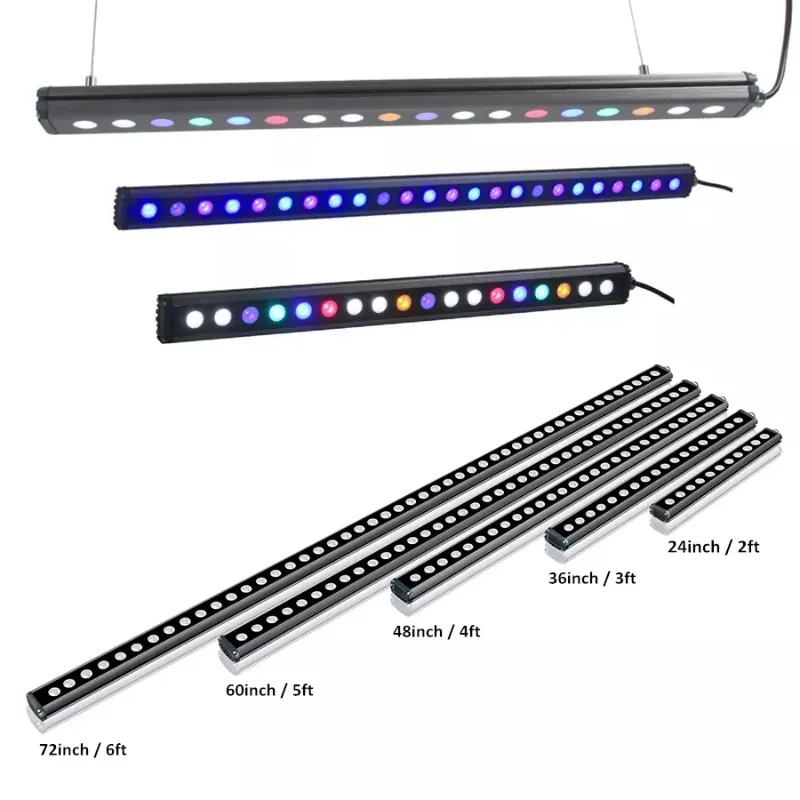 WIFI APP Controlled Dimmable LED Aquarium Light Sunset Sunrise Simulation Reef Led Light for SPS LPS Reef Tank