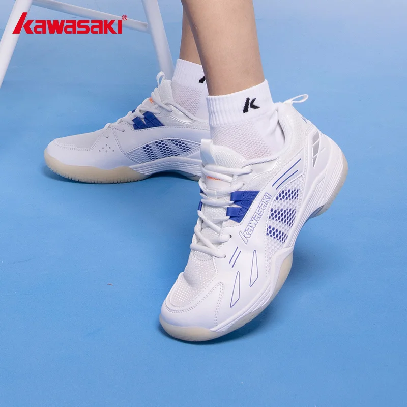 Kawasaki 2024 Tennis Shoes Men Women Professional Wear-resistant Dual Torsion Badminton Shoes Sneakers K1B51-B3326 Men Shoes