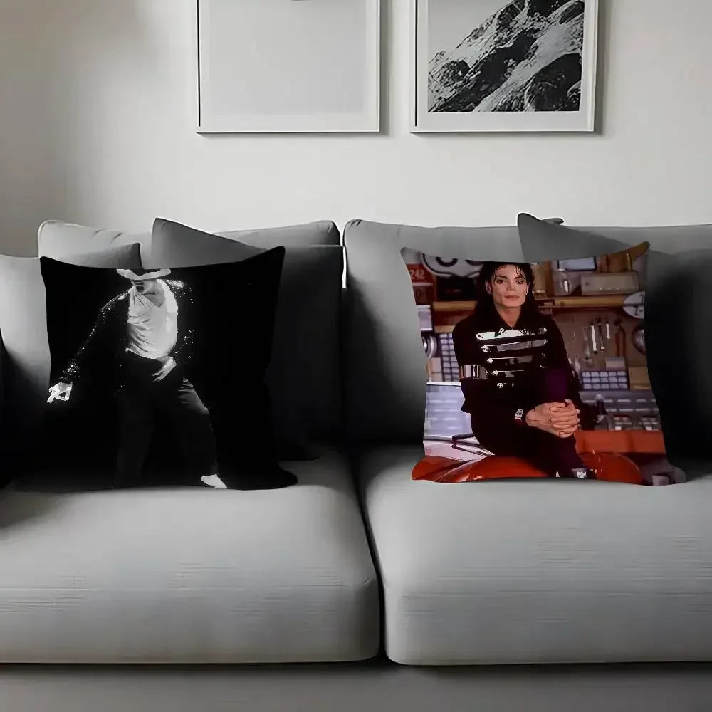 Funda de cojín Michael Jackson, funda de almohada decorativa, funda de cojín estampada para sofá
