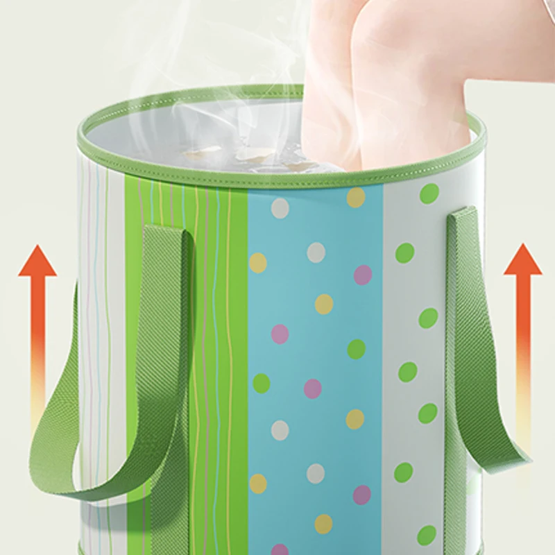 

Household Thick Foldable Foot Soaking Bag Constant Temperature Insulation Portable Leg Soaking Bucket Dormitory-Specific