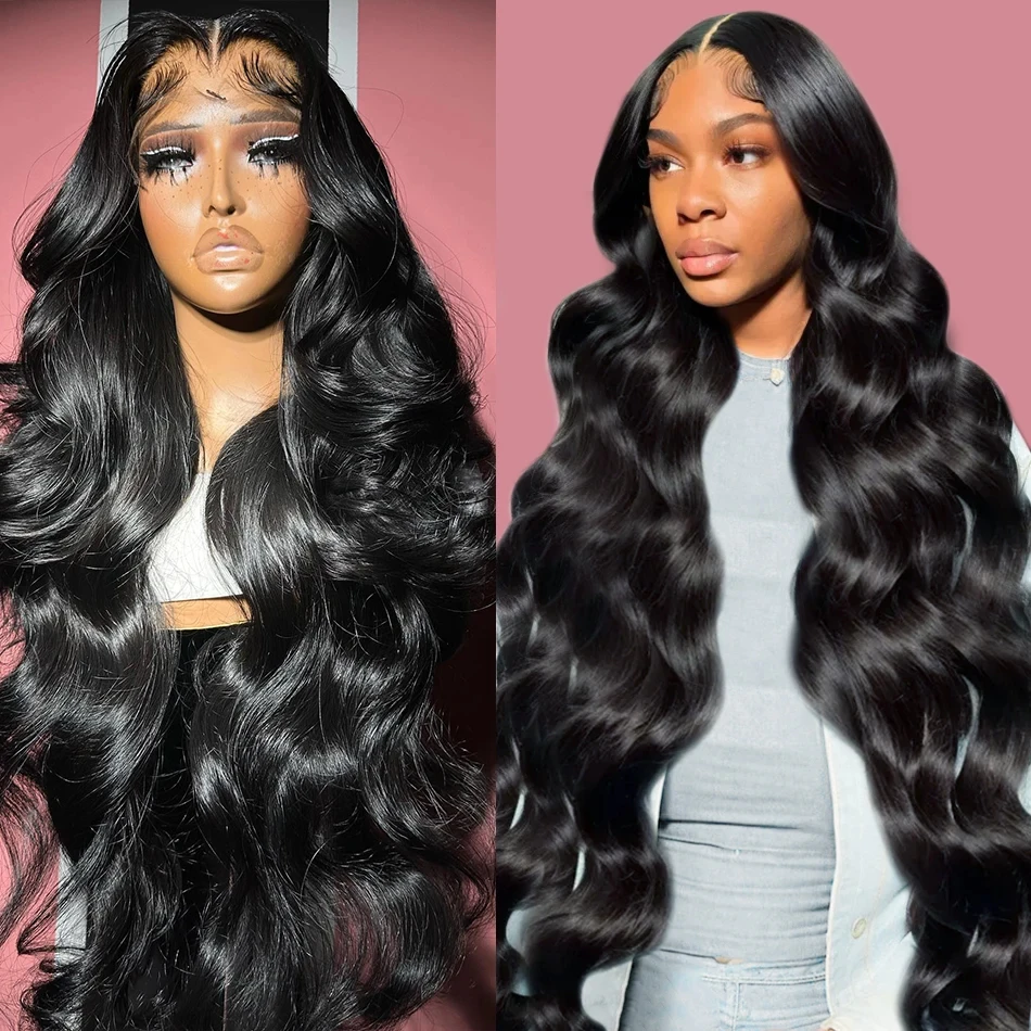 Luvin 13x4 HD Transparent Body Wave Lace Frontal Wig Brazilian Water Wave Ready To Wear 5x5 Lace Closure Glueless Wigs For Women