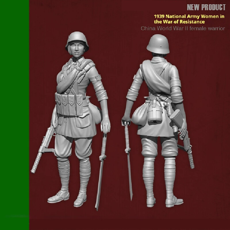 Figurine de soldats de l'armée nationale en résine, Micro Miniature Gk, modèle blanc imprimé en 3d, jouet, Kit non assemblé et non peint, 1/35