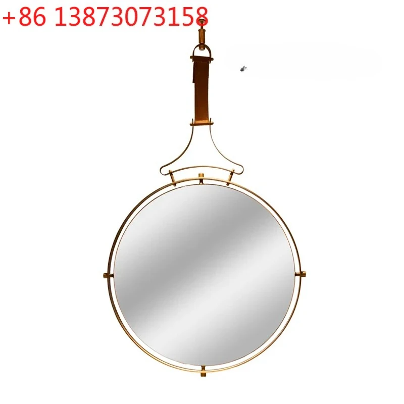 

Зеркало для макияжа на заказ, настенное, из чистой меди, высокой четкости, для ванной комнаты, декоративное, для умывальника, туалетного столика