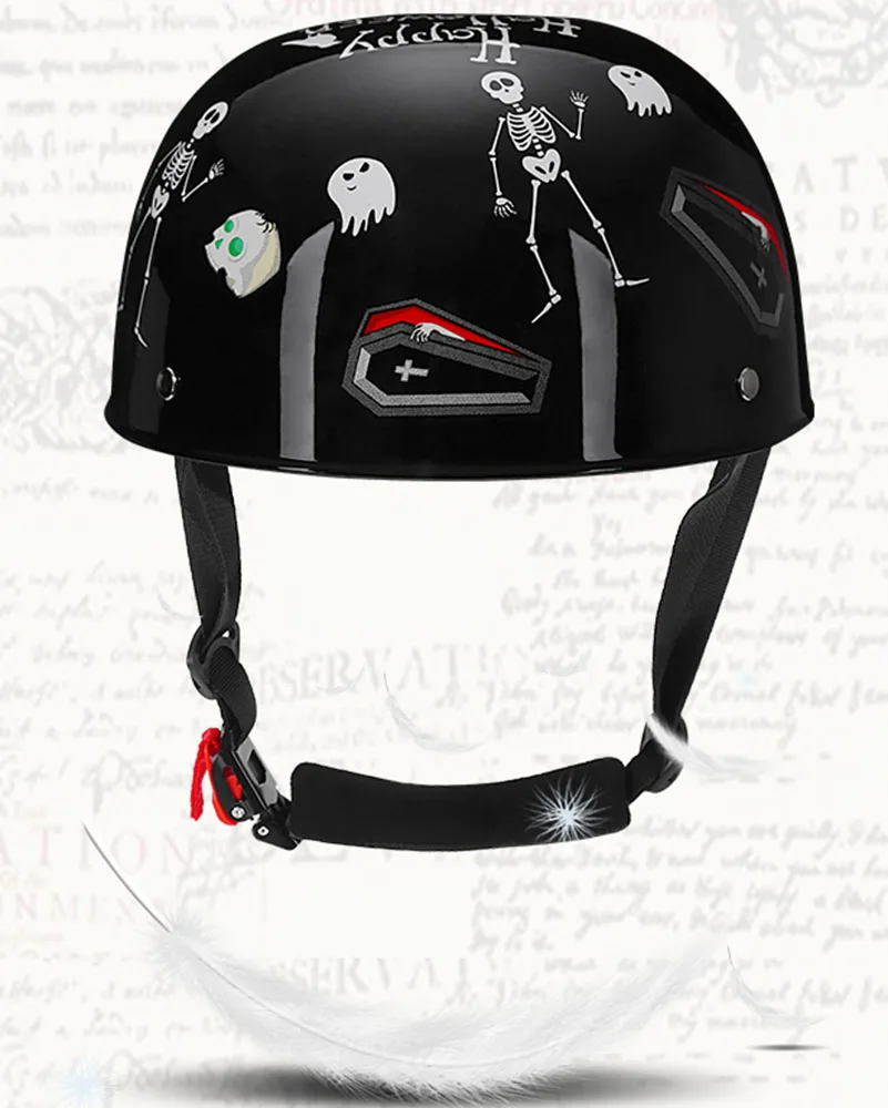 2022 Baseball Cap Helmet Motorcycle Vintage Retro Helmets Summer Open Face Scooter Cruiser Chopper Gangster DS Men Women