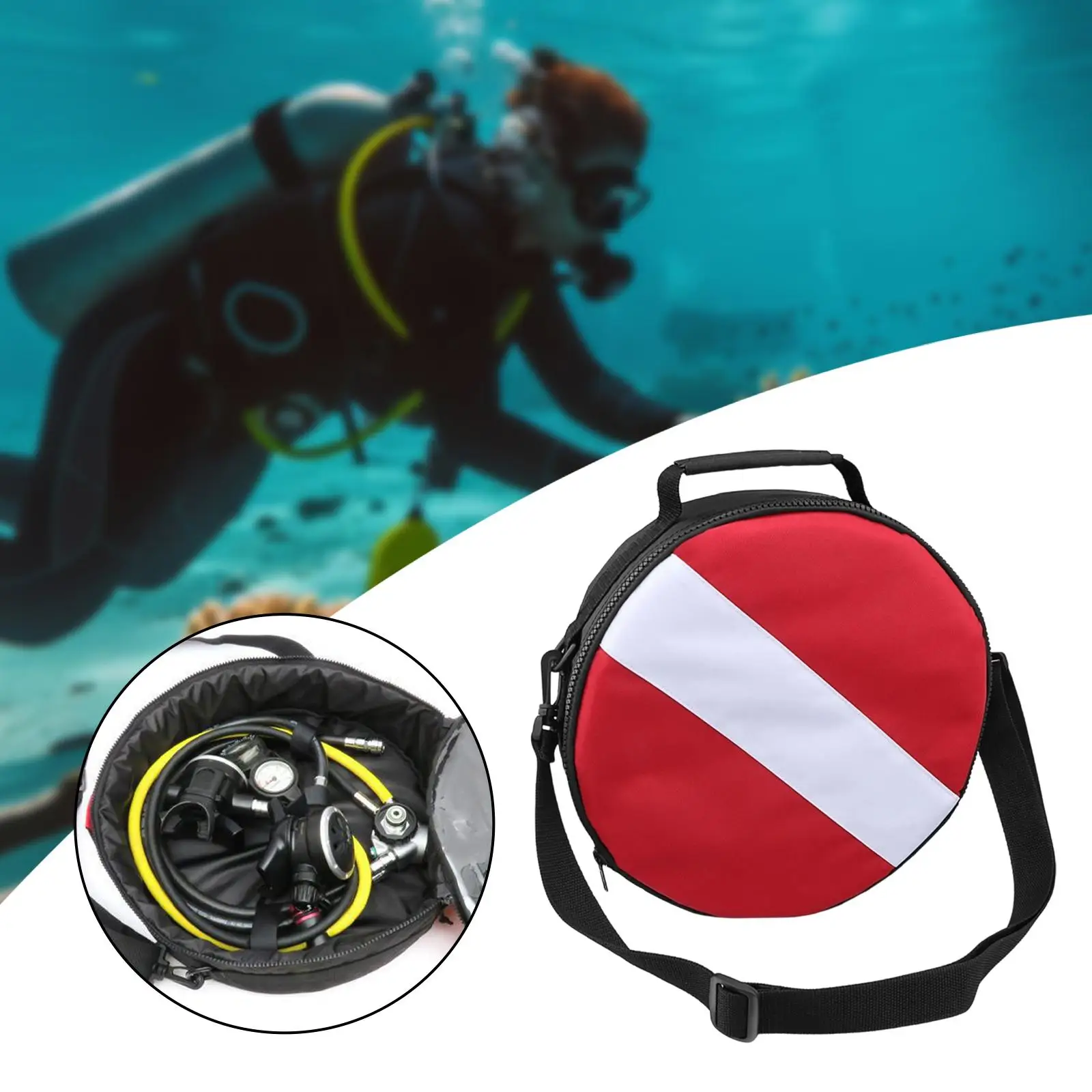 

Scuba Diving Bag Scuba Gear Bag Freediving Built in PVC Pocket Beach Activities Swimming Large Capacity Snorkeling Accessory