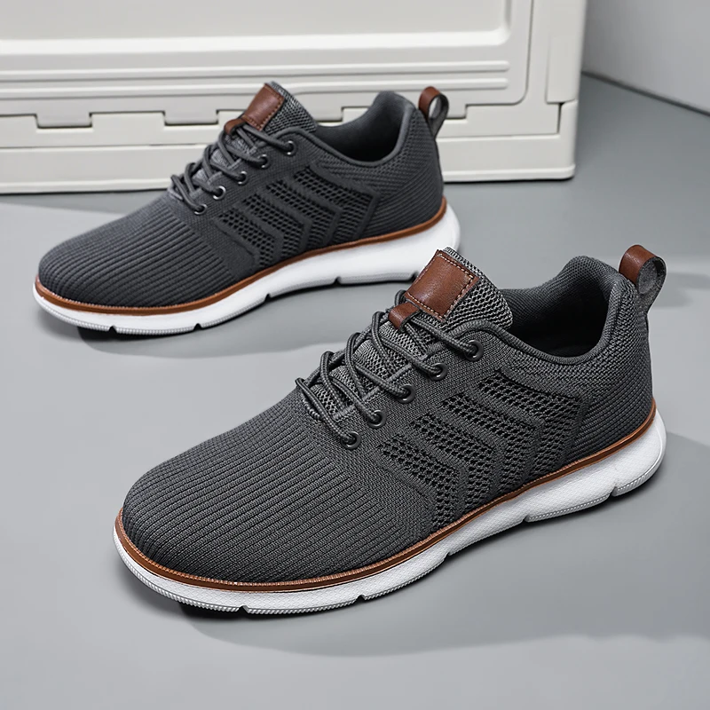 Men Sneakers New Men Mesh Casual Shoes Fashion Lightweight Breathable Soft Soled Shoes Summer Outdoor Sports Fitness Large Size