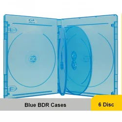 BDR Blu Ray Disc Case CD DVD Disc Box Plastic Foldout For 6 Discs PS4 PS5 5Pcs/Pack