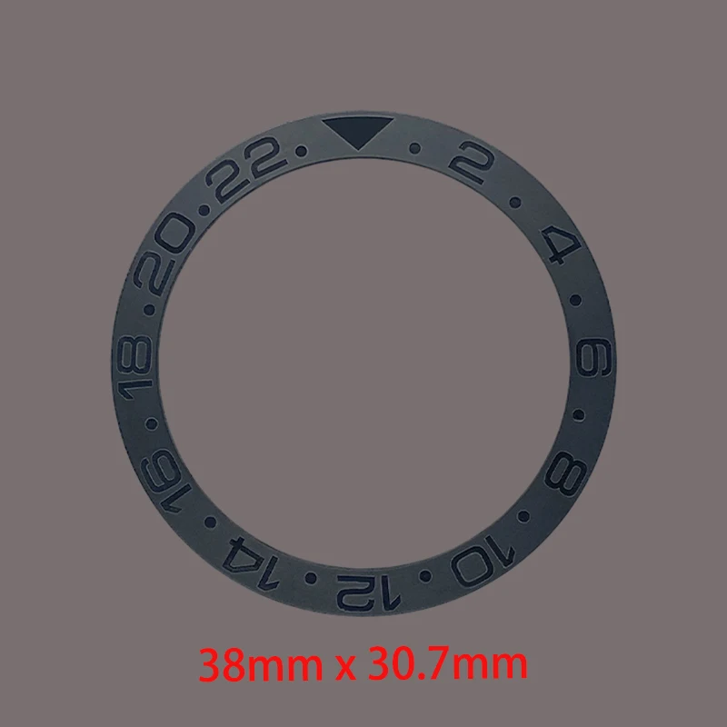 Матовый наклонный керамический безель 38 мм × 30,7 мм, кольцо-вставка подходит для SUB SKX007 SKX009 SRPD, корпус часов NH35 NH36, аксессуары для ремонта мужских часов