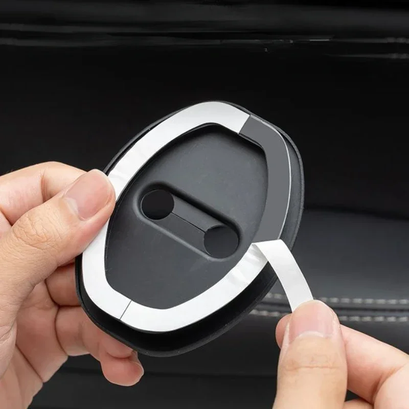 

Silica Gel Black Car Door Lock Anti-rust Cover Shock Absorbing Cushion Trim For Honda CR-V Civic Accord Interior Car Accessories