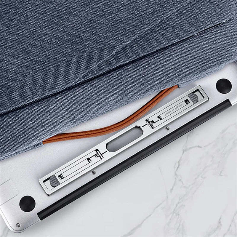 Aluminum Vertical Laptop Stand for MacBook Air Pro Adjustable Holder Riser Foldable Portable Notebook Stand Gray A002