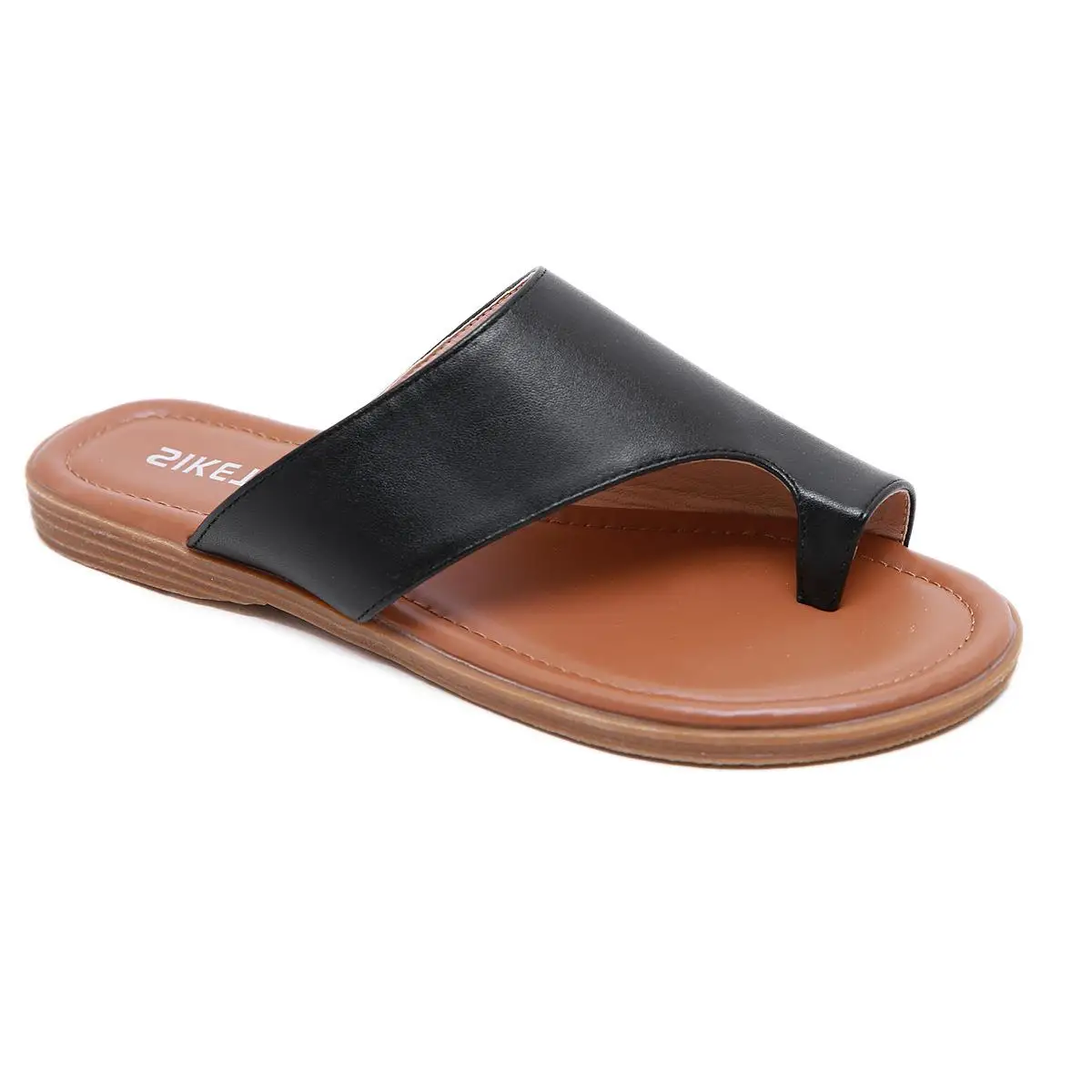 المرأة مريحة كبيرة الحجم الانزلاق على oes 209 بوت مسطح خفيفة الوزن بسيطة Lady oes عبر تو النعال نموذج جديد غير رسمي