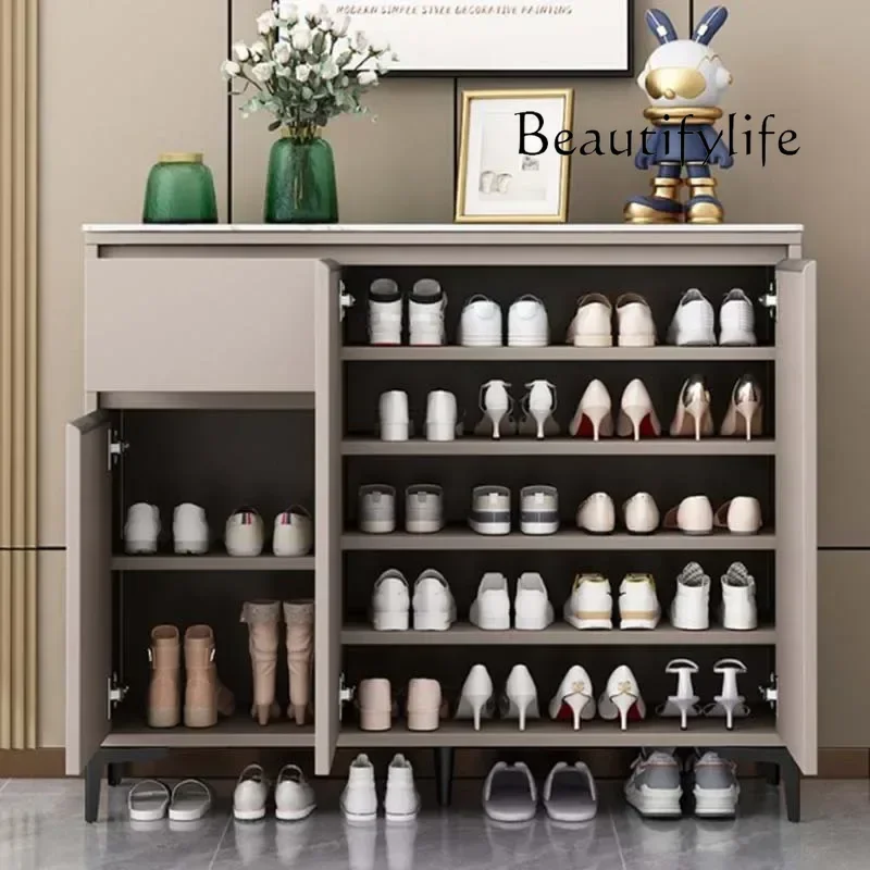 JJ جميلة خزانة خذاء مقاومة للماء متعددة الوظائف الفاخرة المنظم رف الأحذية غرفة المعيشة الحديثة المدى Chaussure أثاث المنزل #5