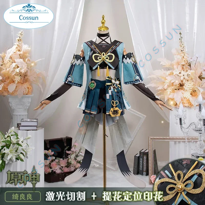 

COSSUN Game Genshin Impact Kirara Cosplay Costume Women Cute Party Dress Halloween Carnival Uniforms Anime Clothing