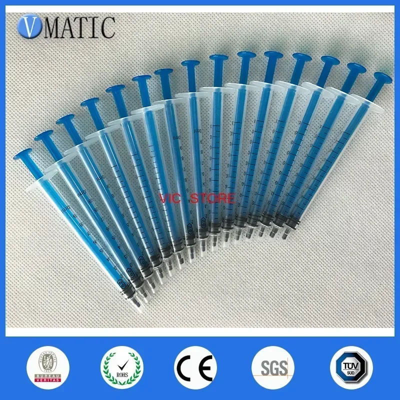 Free Shipping Non Sterilized 1ml/cc Plastic Liquid Syringe