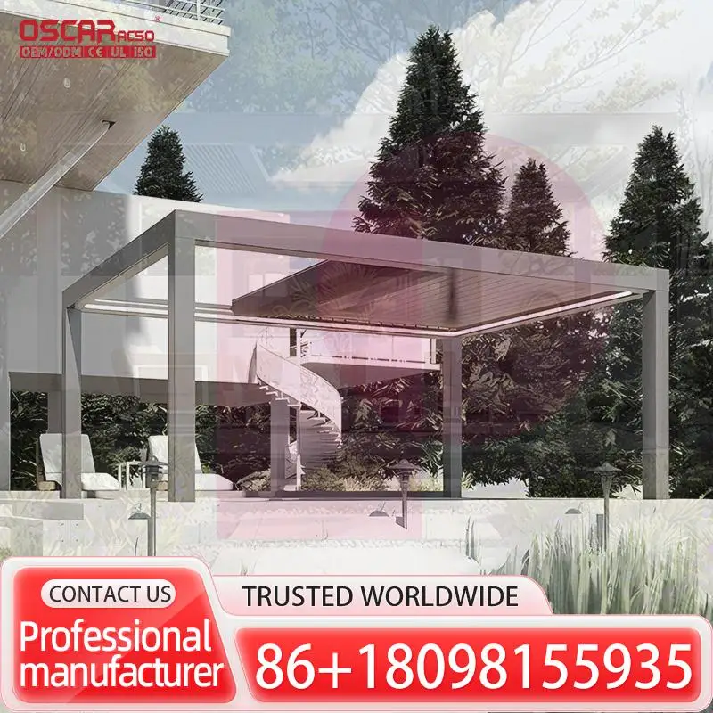 

10ft x 10ft Outdoor Retractable Canopy Garden Sun Shade Shelter Cover Beige for Backyard Patio Grill Pergola