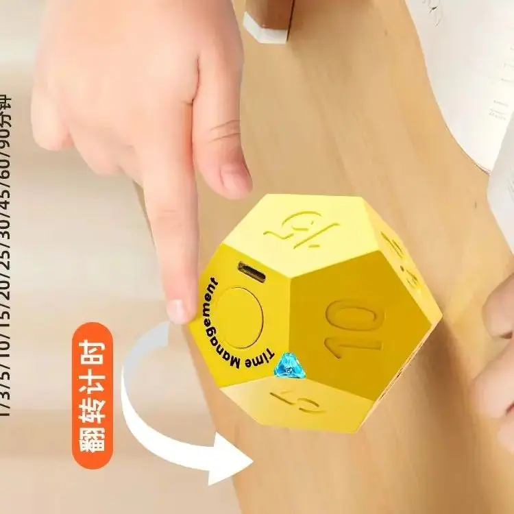

NEW Flip Timer Learning For Kids Student Self-Discipline Timing Mute Countdown Reminder Time Manager