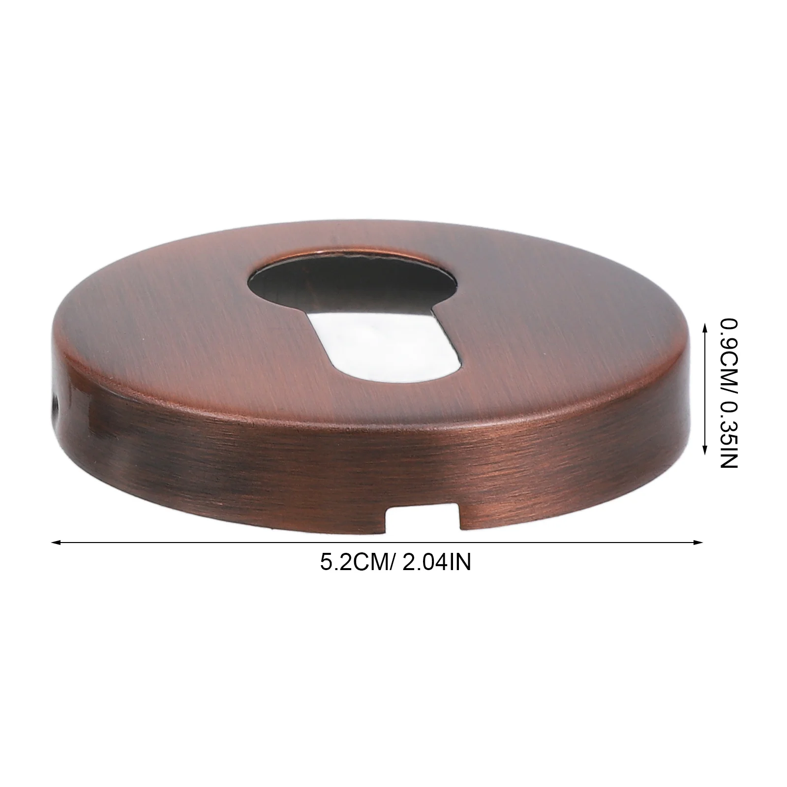 غطاء ثقب المفتاح من الفولاذ المقاوم للصدأ غطاء قفل الباب الأنيق لملحقات بوابة المنزل وأثاث الخزانة #3