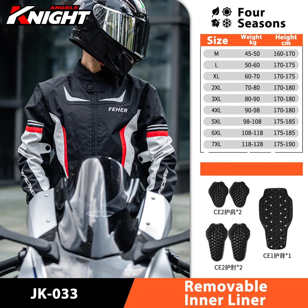 

Motorcycle Riding Jacket Four Season Waterproof Moto Jacket Men's Women's CE Protective Gear Anti Fall Warm Riding Pants
