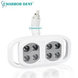 8LED Dental lampa LED światło jamy ustnej do operacji stomatologii lekki fotel indukcyjny reflektor na podczerwień narzędzie do pielęgnacji jamy ustnej wybielanie zębów