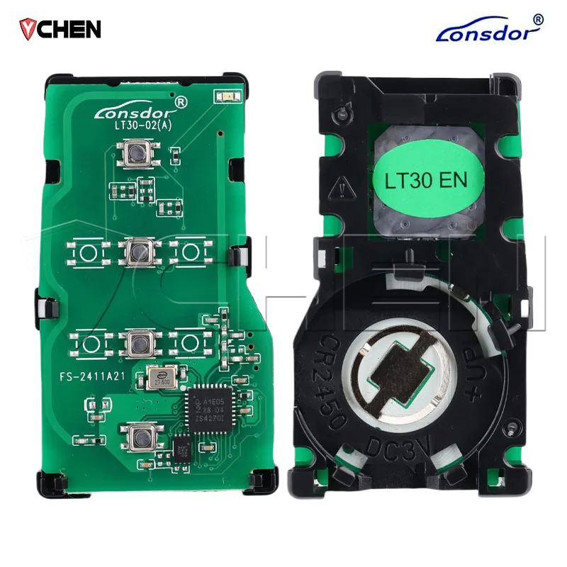 Lonsdor Universal Key Car For Toyota Corolla Levin Allion Camry LT30-02 4A Chip Support 2000 2561 0110 1320 2550 PCB Smart Fob