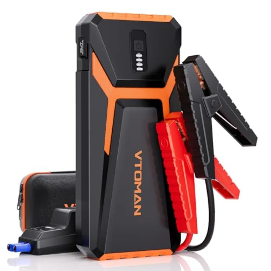 

V10 3500A Jump Starter Portable Car Starter 9.5L Gas 7.5L Diesel Engine 12V Lithium Jump Box Auto Battery Booster Power Pack Ca