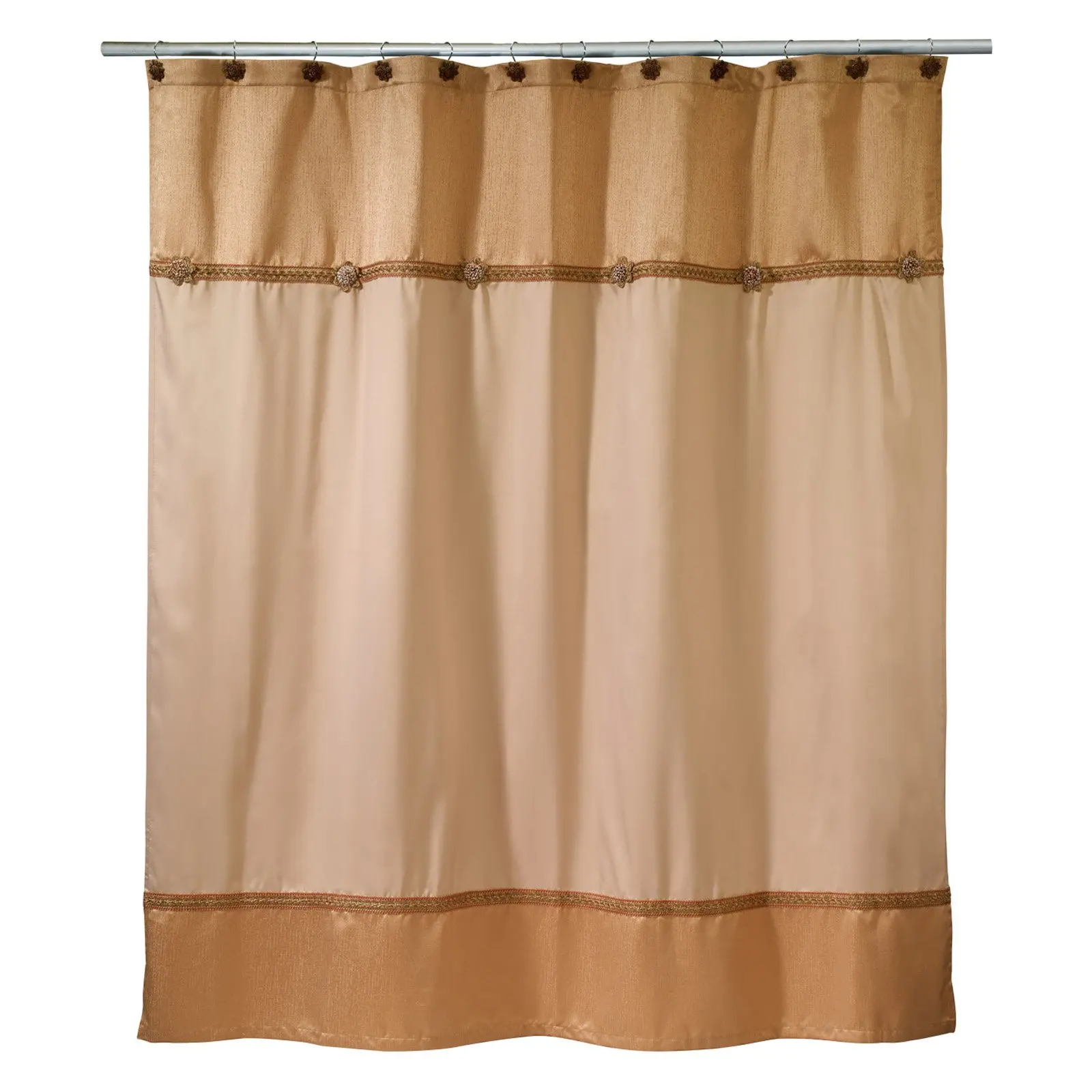 

Braided Medallion Design Shower Curtain in Vibrant Multicolor Pattern