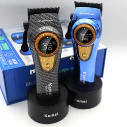 Kemei Tagliacapelli Professionale Regolare Tagliacapelli Per Gli Uomini Elettrico Dissolvenza Barba Ricaricabile Macchina Per Capelli Barbiere 9000RPM