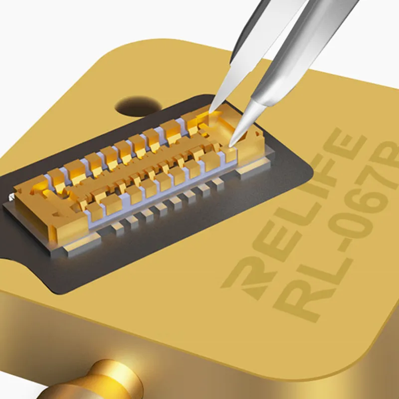 

RELIFE RL-067B 11,0 Многофункциональный маленький гладильный стол для сварочной станции 936/210/T12, инструменты для пайки кабеля экрана телефона