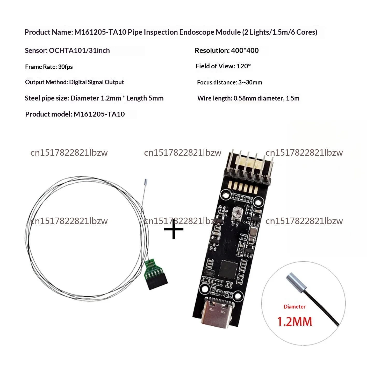 For OCHTA10 Endoscope Camera Module+YL426USB Decoding