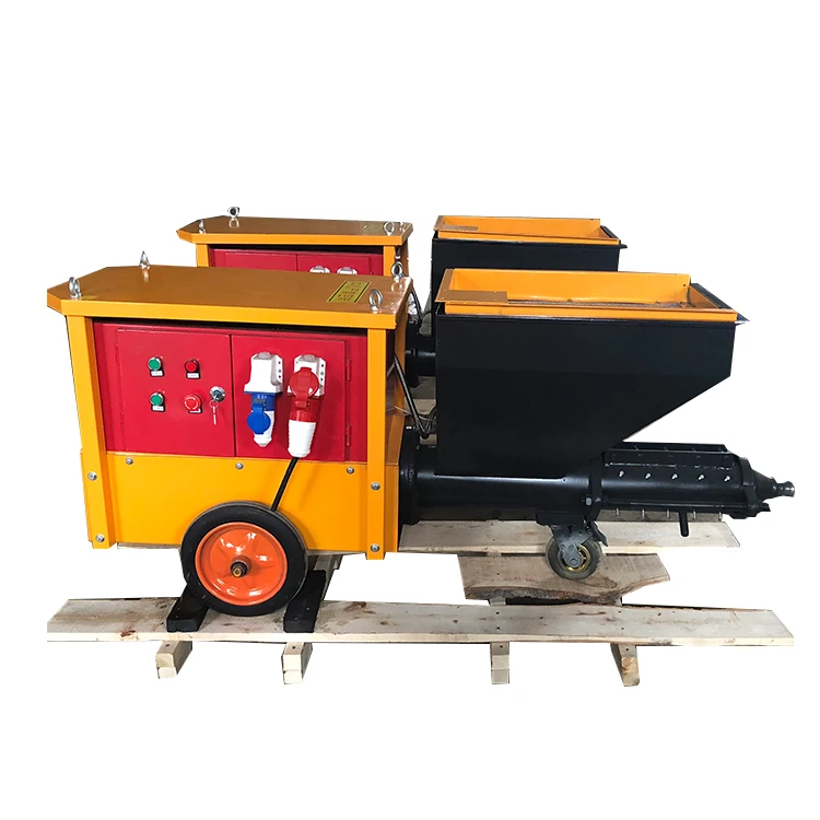 Automatic cement mortar spraying machine Plastering machine Fireproof coating putty real stone paint spraying machine