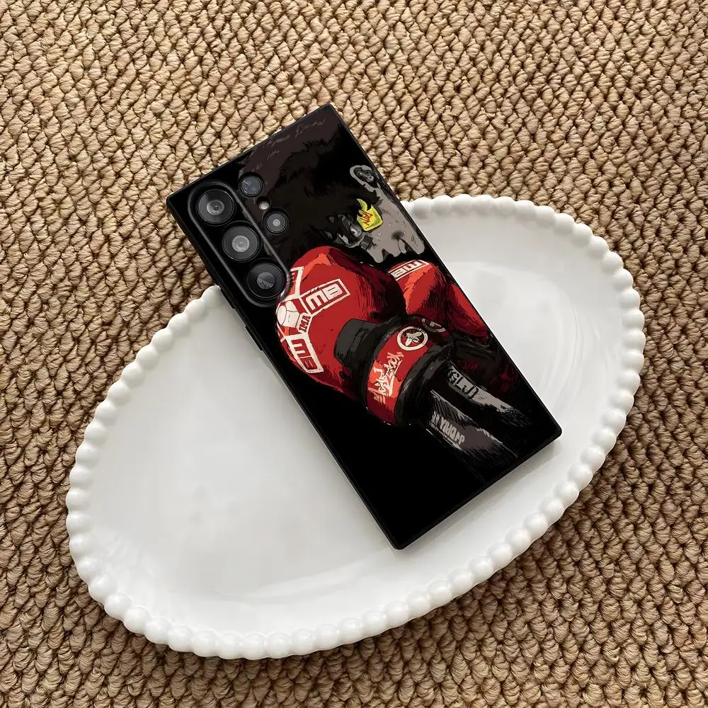 anime MEGALOBOX Phone Case For Samsung Galaxy S26 S25 S24 S23 S22 S21 S20 Plus Ultra Note20 Soft Black