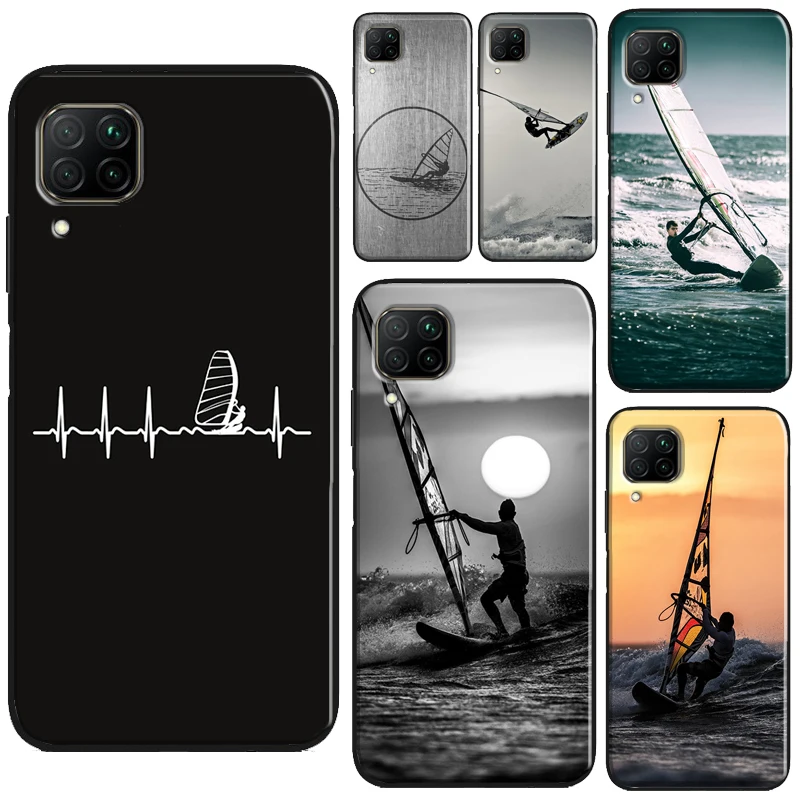 Extreme Sports Windsurf Sailing For Huawei Honor X8a X7a X9a X8 50 70 90 Lite Magic5 Pro P20 P30 P40 P50 P60 Nova 9 5T Case