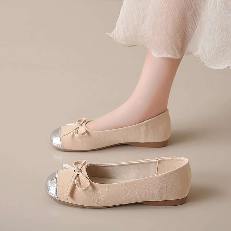 Women's Breathable Slip-On Flats Shoes Casual Dress Shoes Comfortable Memory Foam Ballet Flat Shoes for Lady image 6