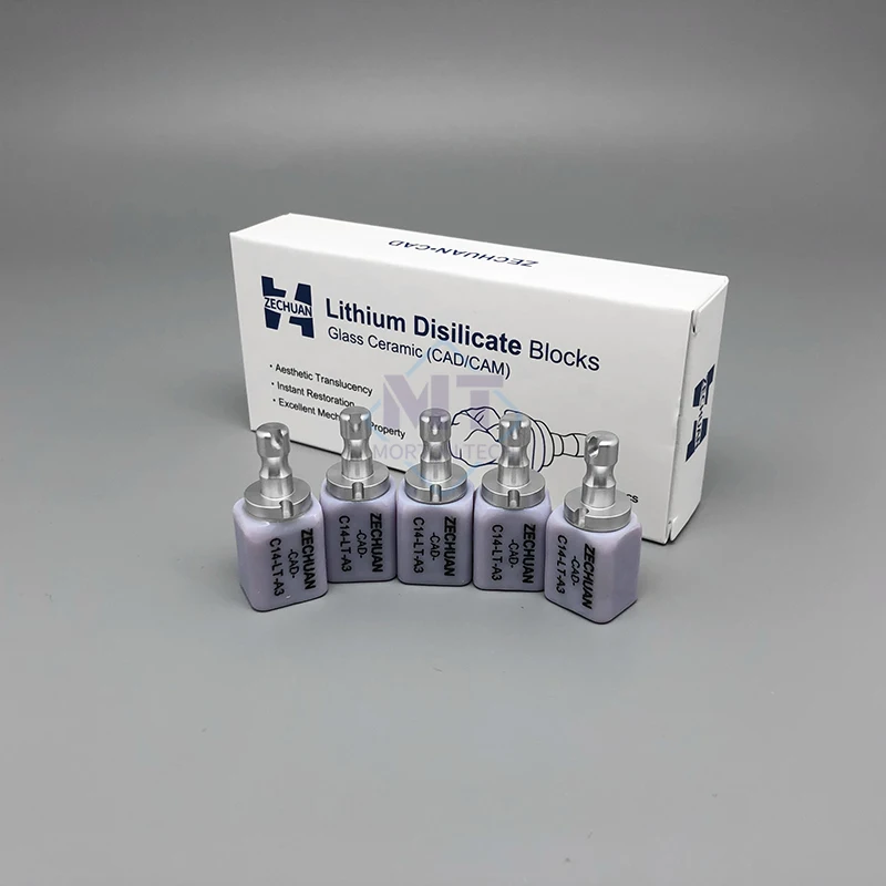 كتلة سيراميك زجاجية C14 LTA3 كرسي مستشفى الأسنان القشرة الفورية لاستعادة الجمال CAD CAM