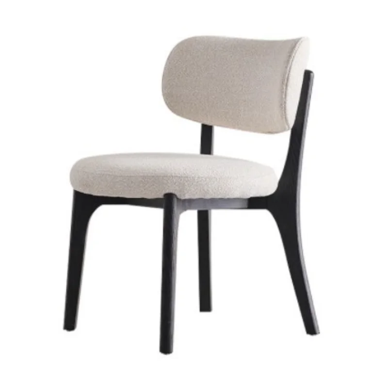

Medieval style l chair ash wood dining table and chairs household high-end modern simple back chair