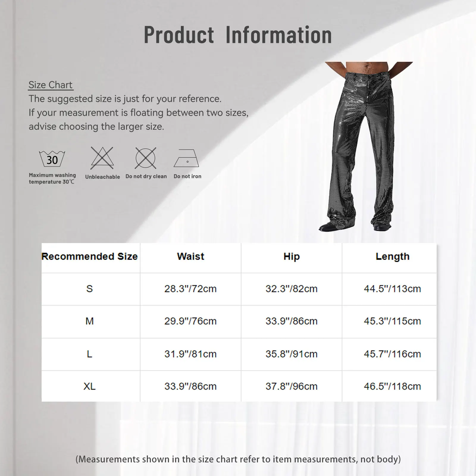 Mens Glitter Trousers Disco Dance Pants Flared Full Sequin Coverage with Side Pockets Club Wear 70s Revival Party Night Outfit