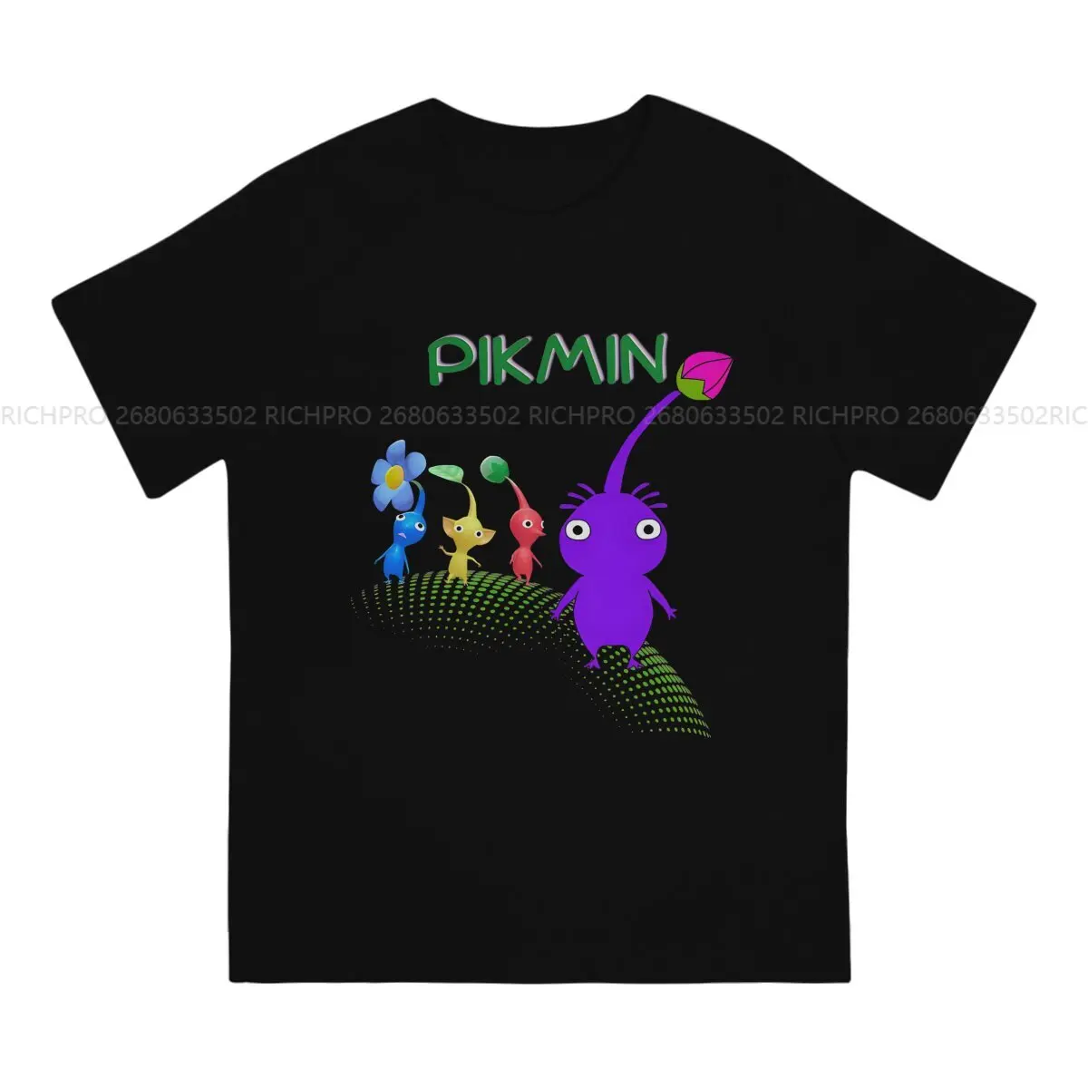 Pikmins Game TShirt Individuality Classic Polyester T Shirt Homme Men Tee Shirt Ofertas Big Sale