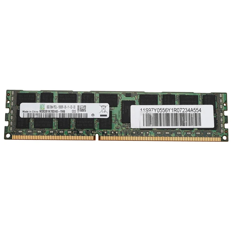 ذاكرة عشوائي 8 جيجا بايت DDR3 1333 ميجا هرتز Ecc PC3L-10600R 1.35 فولت 2RX4 REG Ecc RAM لمحطة عمل الخادم