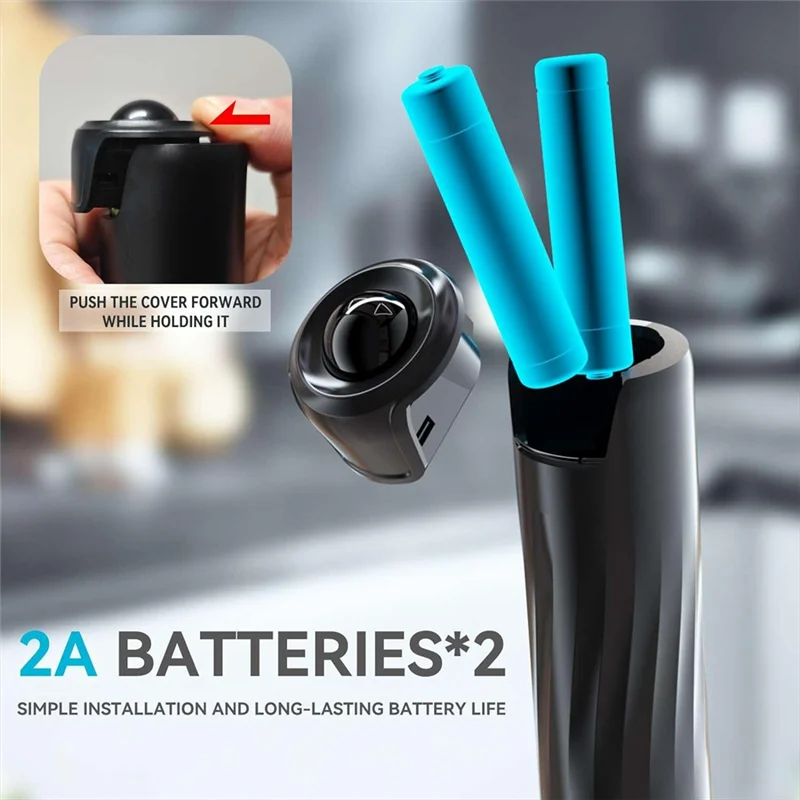 HIM-ミルク泡立て器ワンドドリンクミキサーハンドヘルド泡立て器電動泡立て器、ミニブレンダー、電動ミキサーコーヒー泡立て器