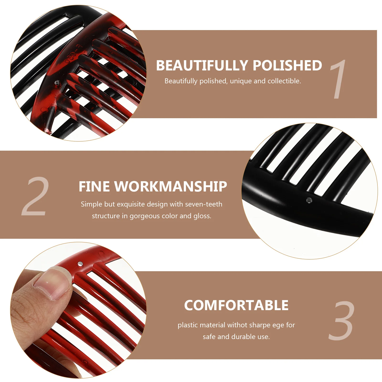 

10 шт., великолепная цветная расческа-шпилька с семью зубцами, изысканный дизайн для летнего пикника, свадьбы, специальная вечерняя расческа-шпилька