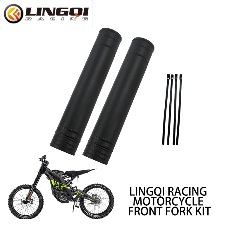 LINGQI RACING Motorcycle Front Fork Plastic Guard Protector Covers Shock Absorber Fender For Dirt Pit Bike CRF KLX TTR Universal