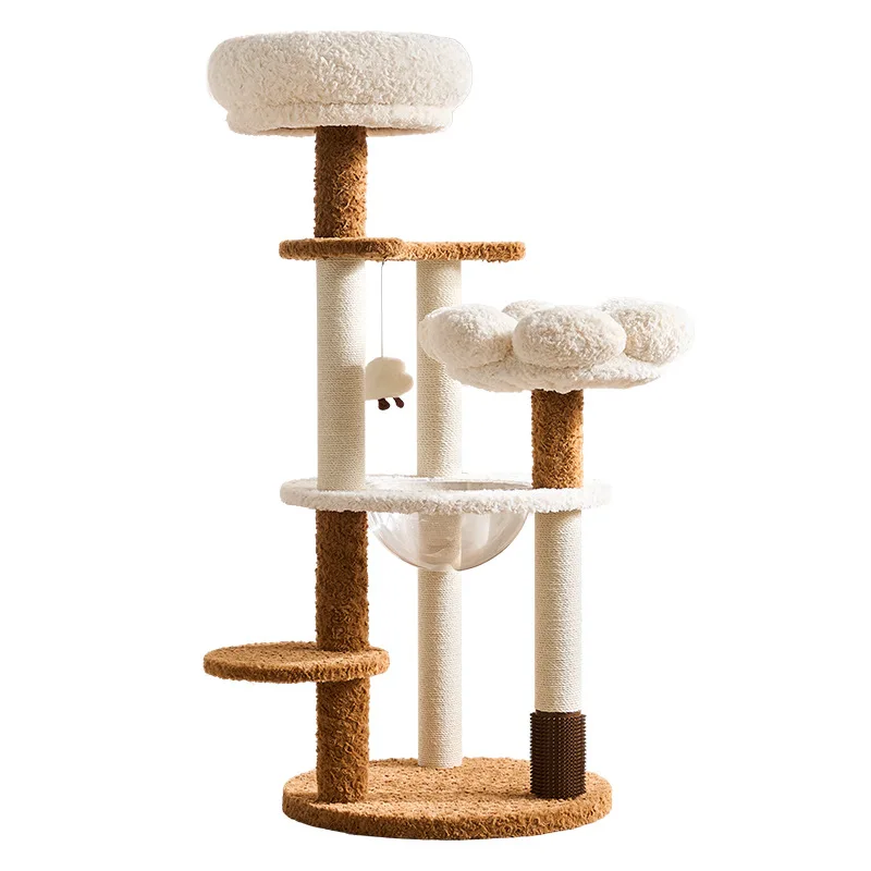 Multifunctional cat climbing frame cat nest integrated, warm sleeping nest in winter can be used in all seasons