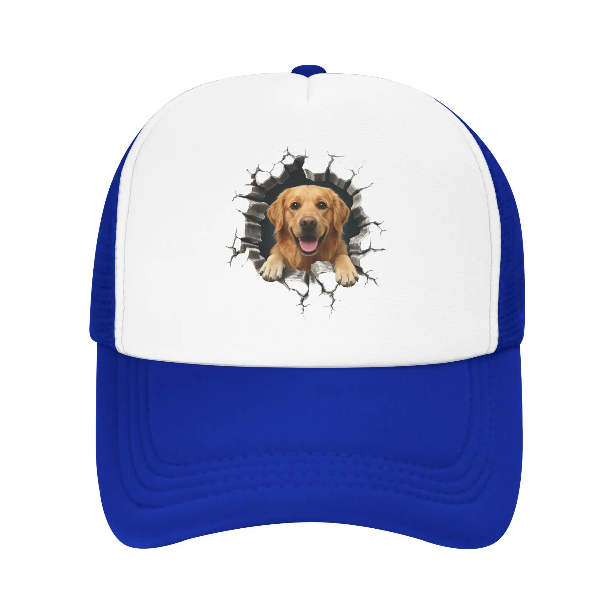 Hat Snapback Cap - Topi Bisbol Golden Retriever untuk Wanita